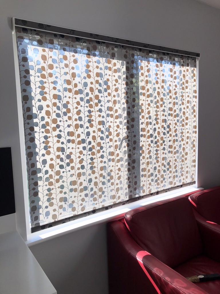 Roman blind, living room